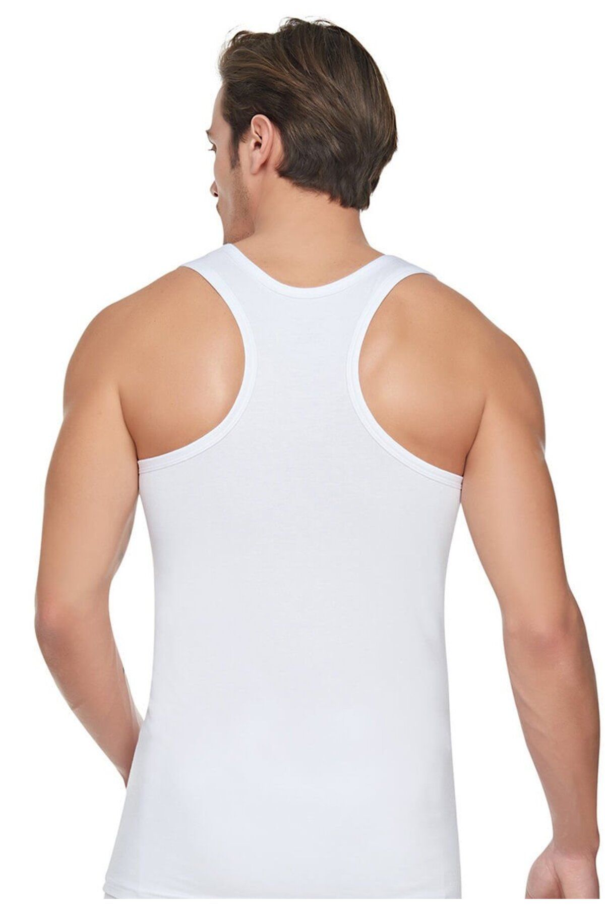 Tutku-Men's Athlete Undershirt - 3 Pcs Black Gray White 2