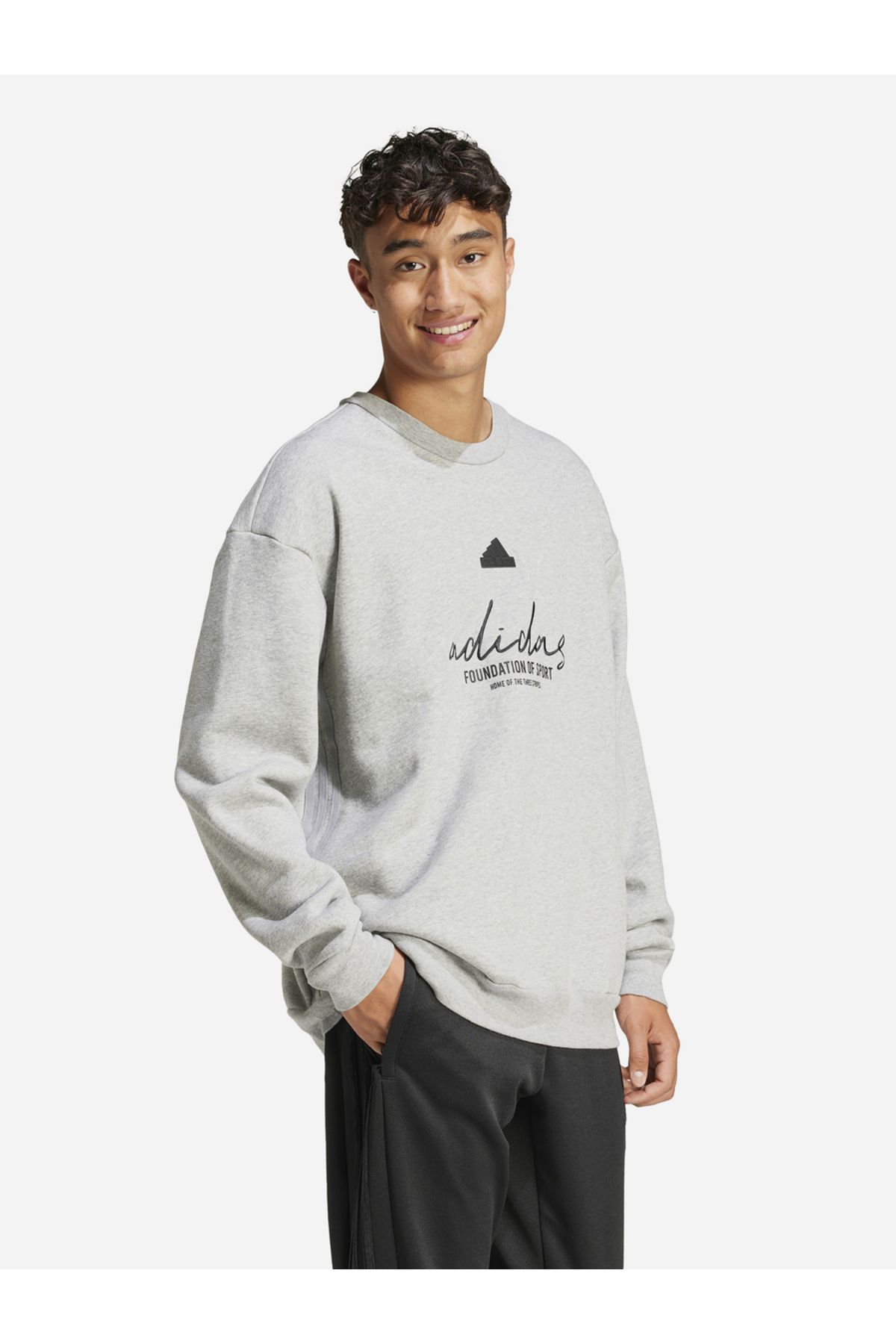 adidas-Graphic Print Dropped Shoulder Sweatshirt 5