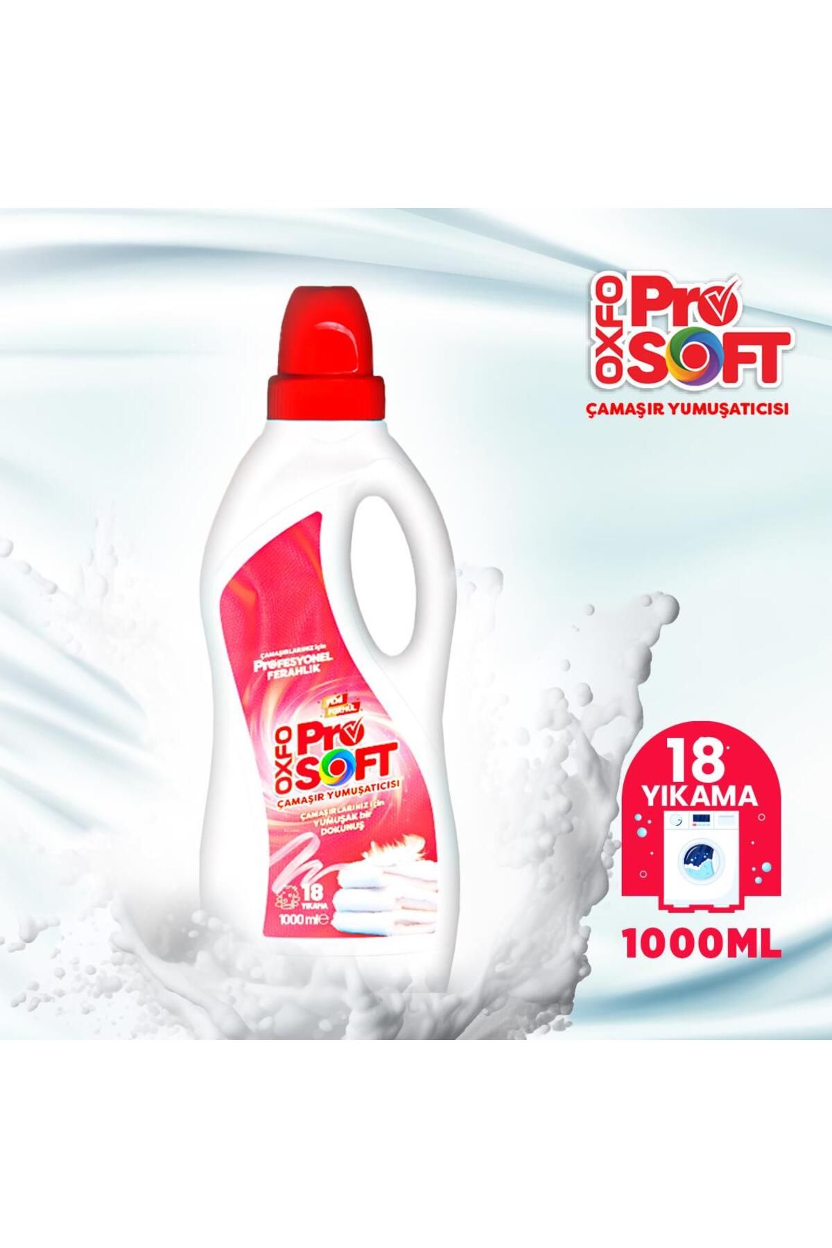 OxfoPro Soft Çamaşır Yumuşatıcısı Yeni Ve Güçlü Formulü İle 1000ml 18 Yıkama