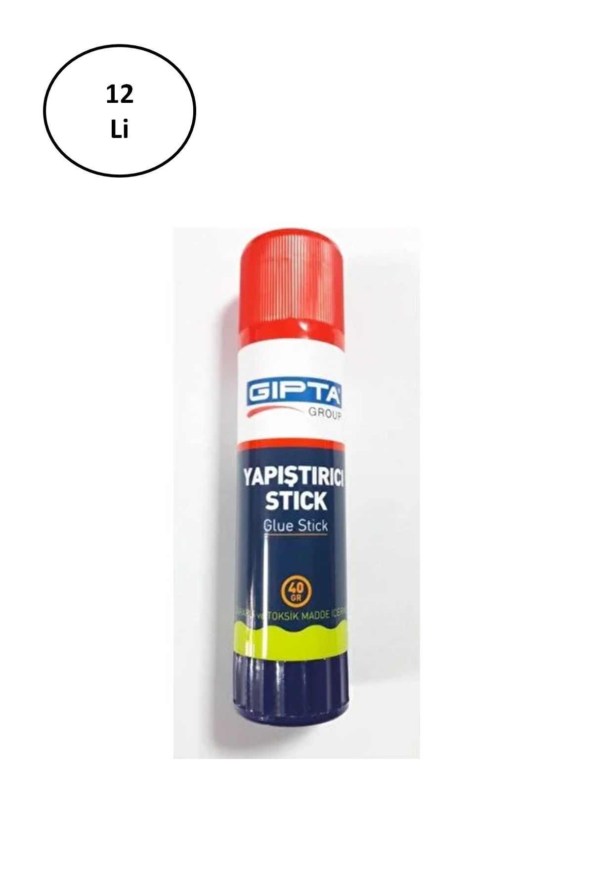 Kapamarka Gıpta Glue Stick Yapıştırıcı 40 Gr Beyaz 12'li