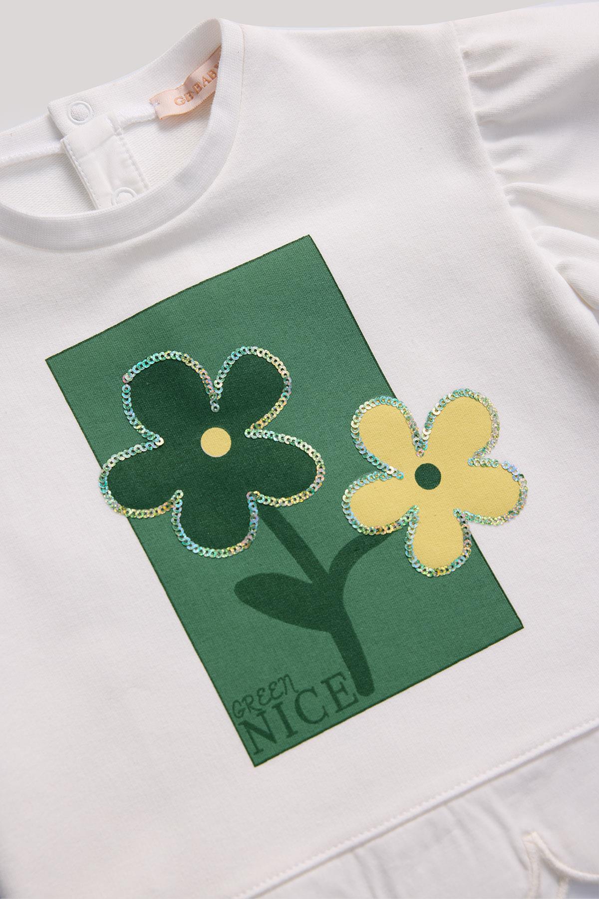 GB Baby BG Store Kız Bebek Ekru Sweatshirt fotoğrafı 3 (önizleme)