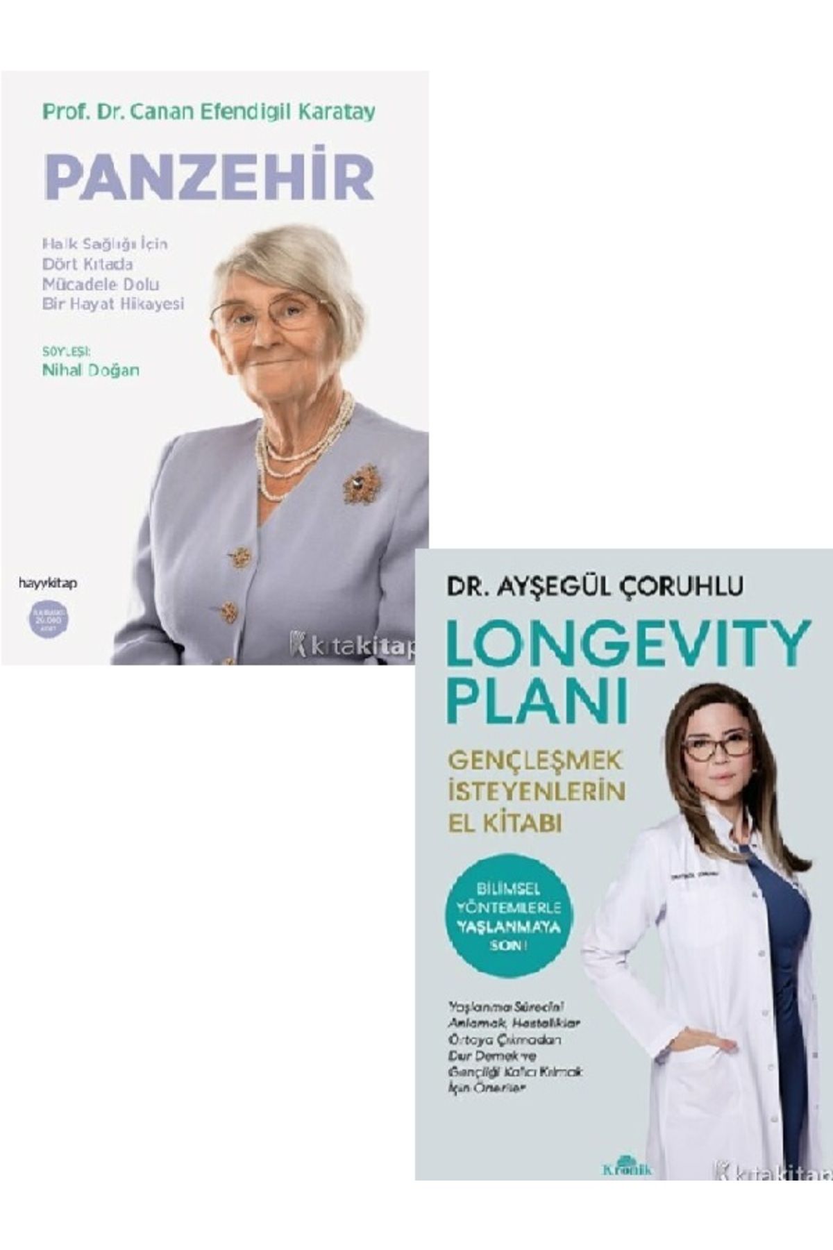 Kronik Kitap Panzehir - Longevity Planı-Ayşegül Çoruhlu-Canan  Karatay- 2  KİTAP (ÜCRETSİZ KARGO)