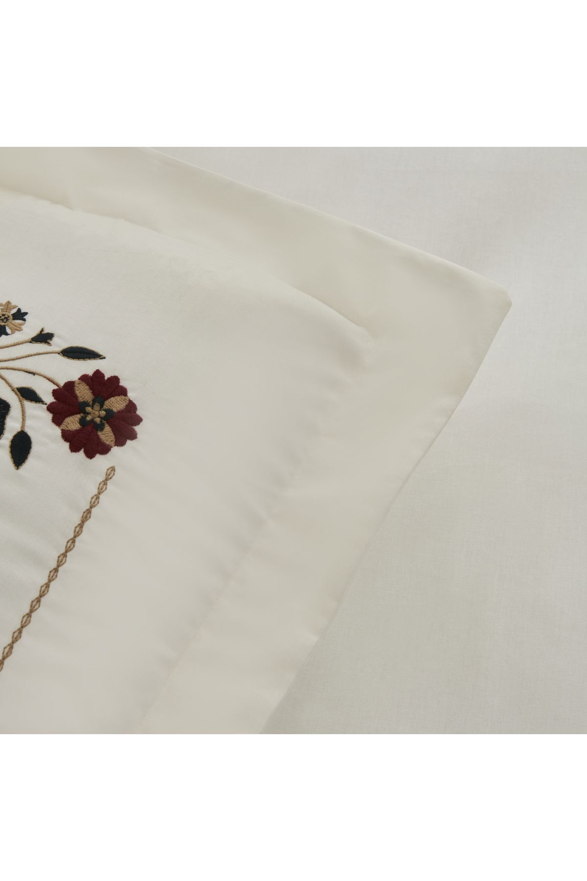 Karaca Home-Janset Double White Embroidered Duvet Cover Set 5