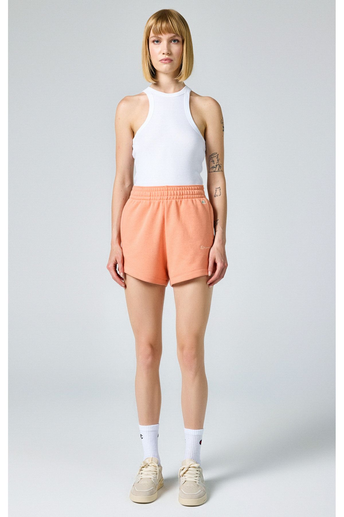 Champion Eco Future Shorts Szorty Damskie Z Organicznej Bawełny W Kolorze Pomarańczowym Kobieta - XS