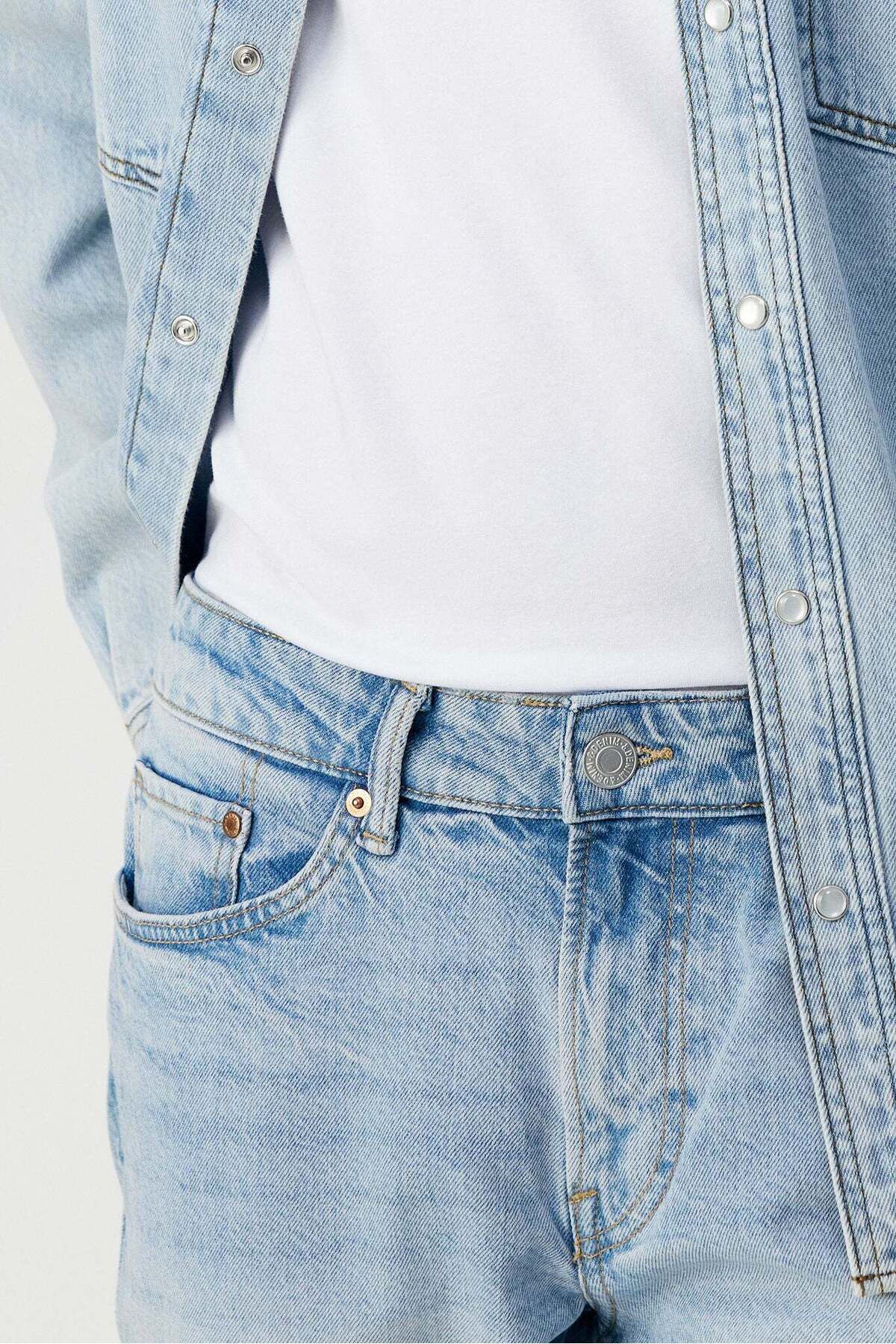 H&M-بنطال جينز ضيق عادي 1