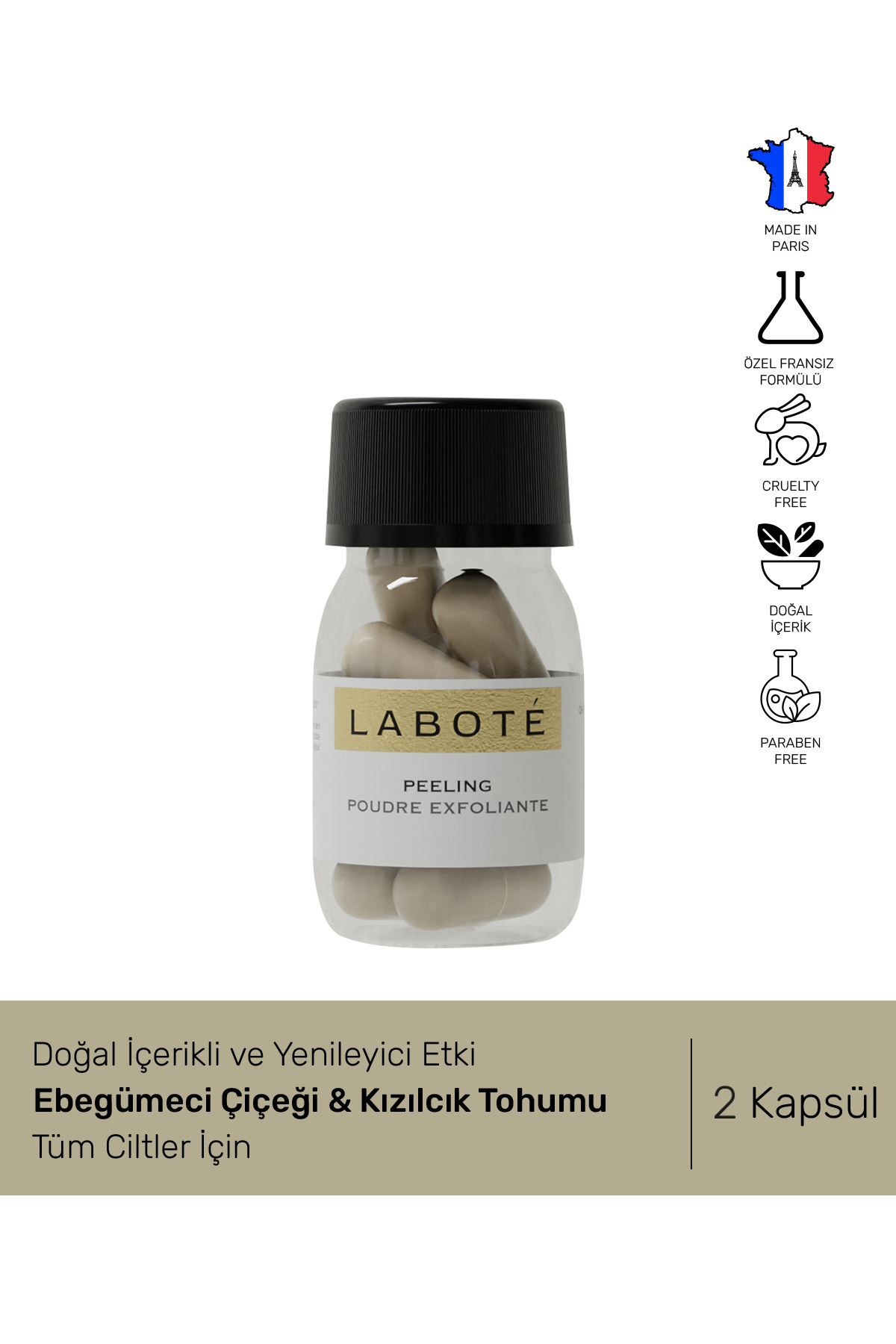 Doğal Içerikli Yenileyici Peeling – Tüm Ciltler Için 2 Kapsül — PP02