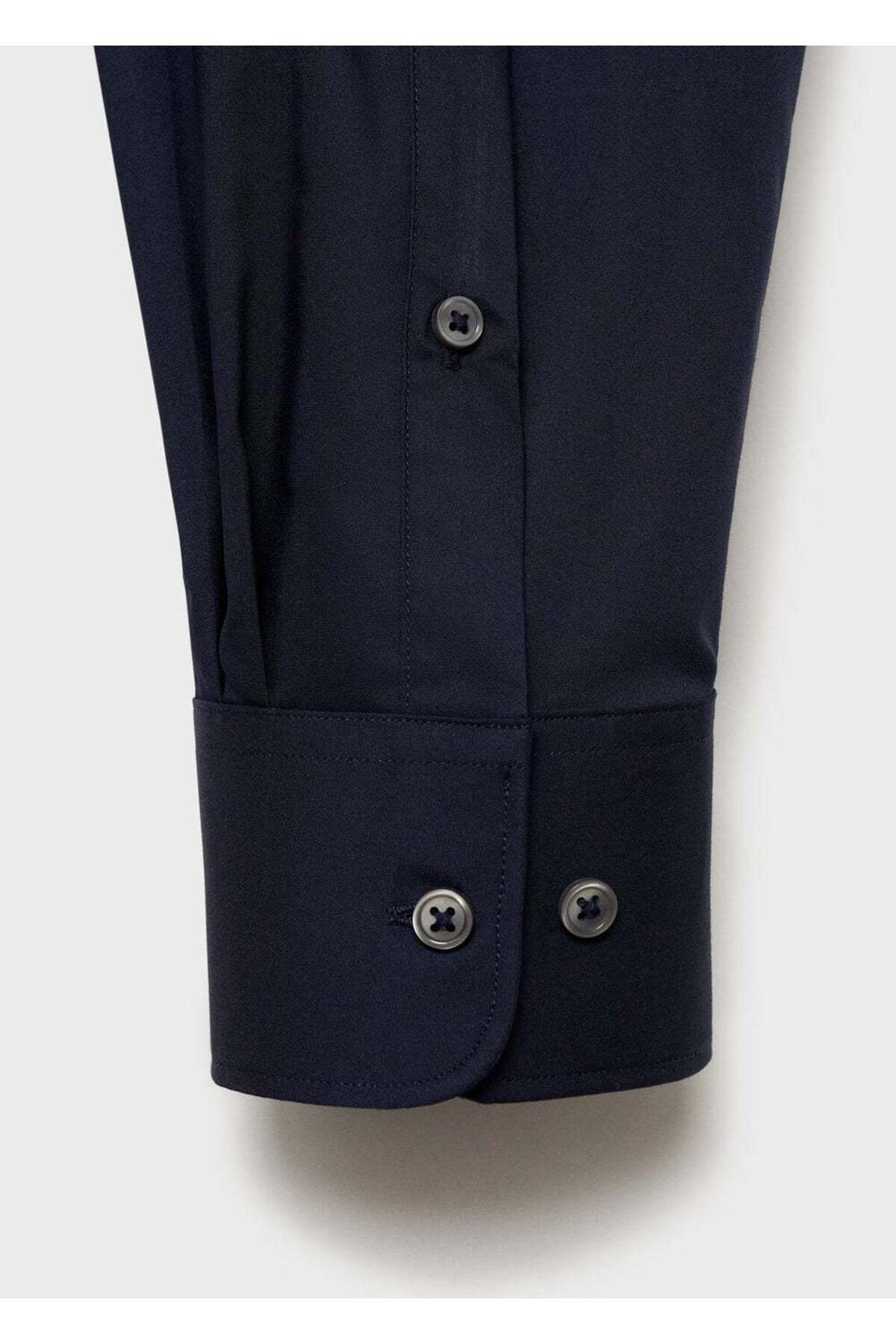 MANGO Man-Regular Cut Stretch-Baumwollhemd 5