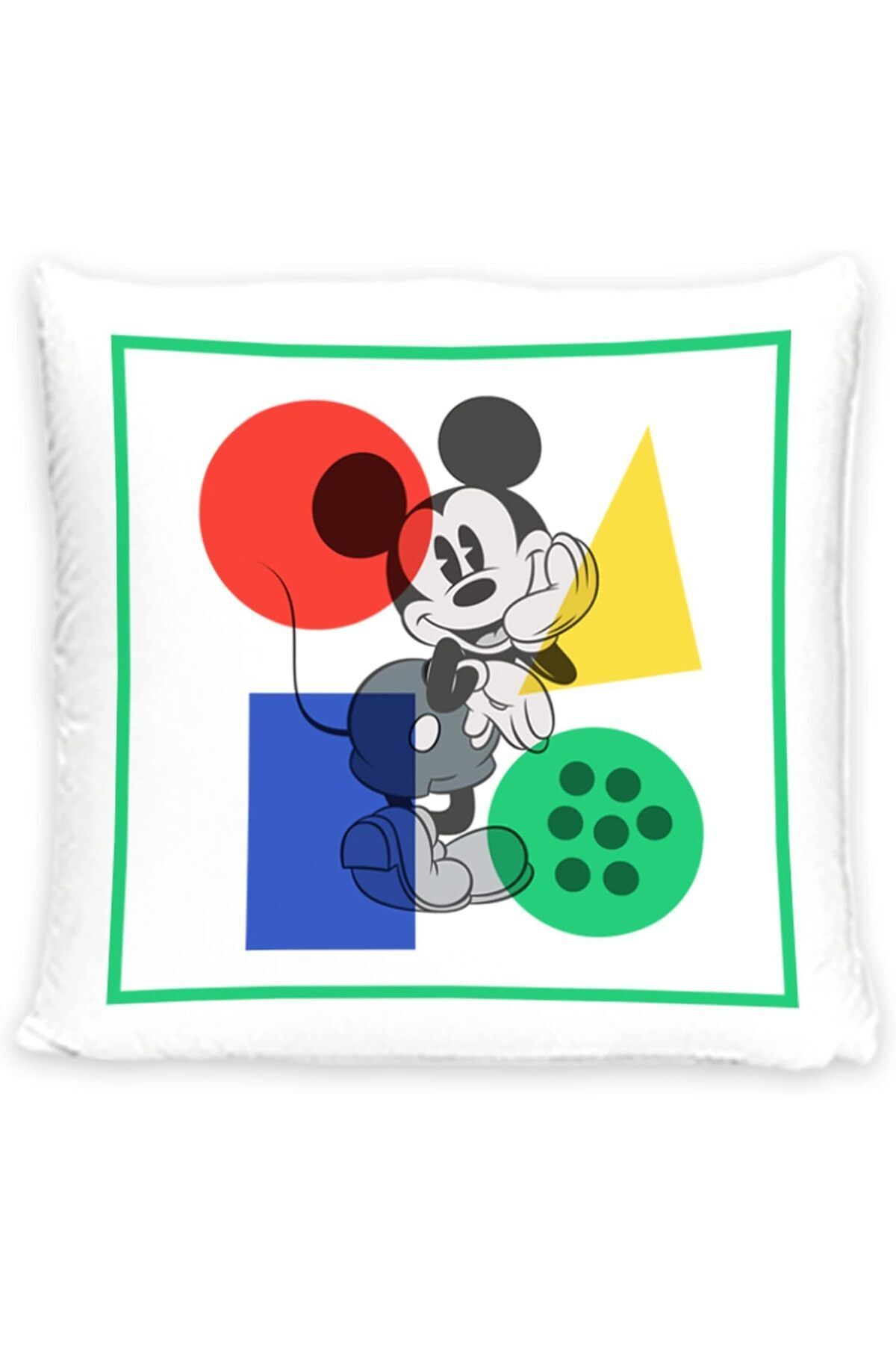 Disney Collection-Mickey Mouse - Dekokissen Mit Füllung Und Reißverschluss - 40x40 Cm 1