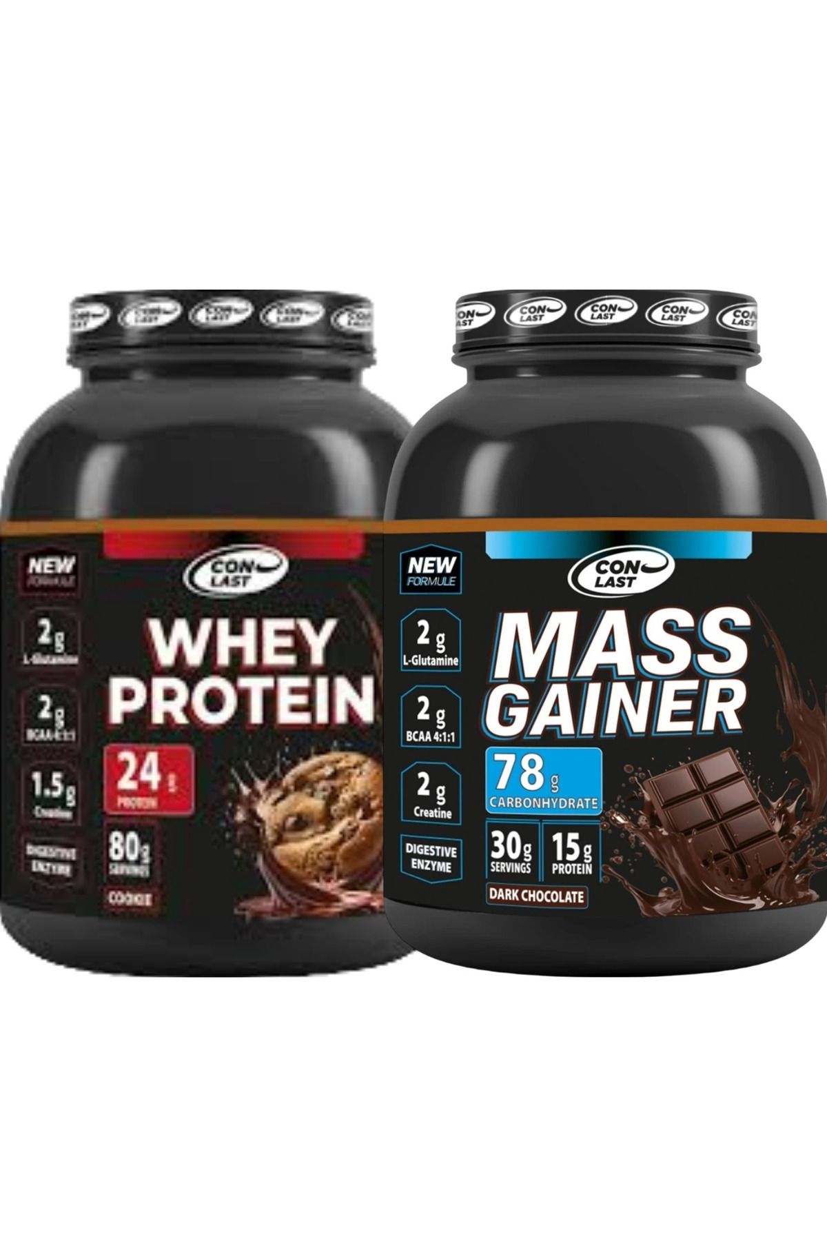 Conlast WHEY PROTEİN KURABİYELİ 2000G MASS PROTEİN 3000G