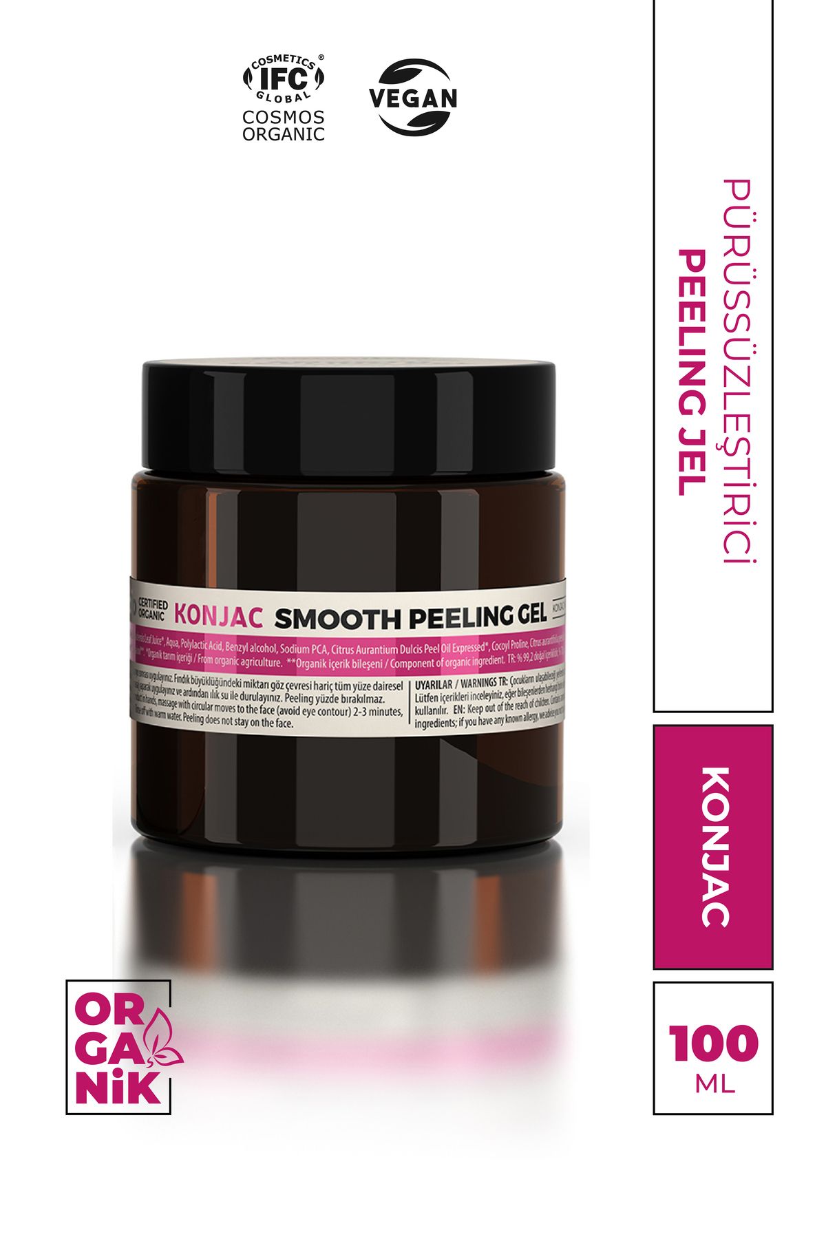 Monoibio Organik Sertifikalı Peeling Jel - Konjac Smooth Peeling Gel 100 ml