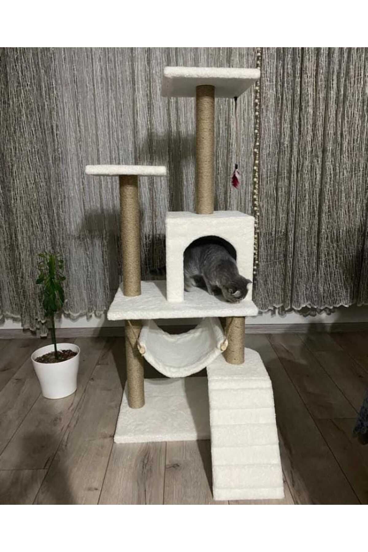 pethomealpi-Luxury Cat Scratching and Play Platform - with Hammock and Nest 2