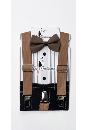 tinytrends Çocuk Pantolon Askısı Ve Papyon Takım 1-11 Yaş