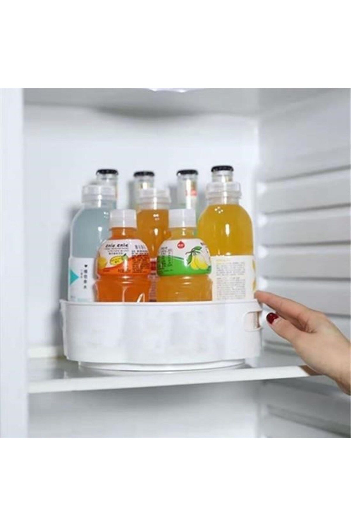 Buffer-®   Round Tray Form Presentation and Service Organizer Table with 360 Degree Rotation Mechanism 5