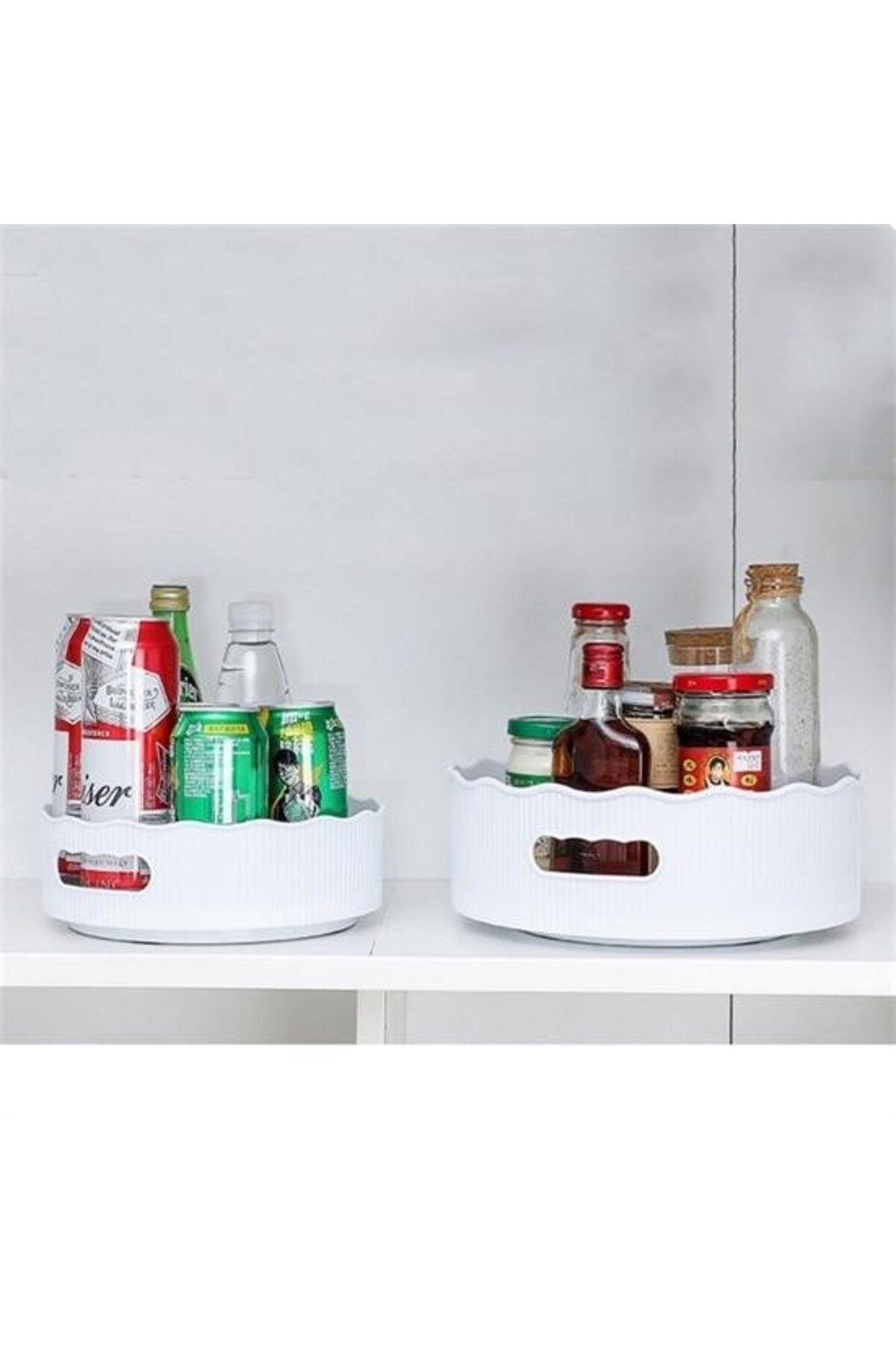 Buffer-®   Round Tray Form Presentation and Service Organizer Table with 360 Degree Rotation Mechanism 7