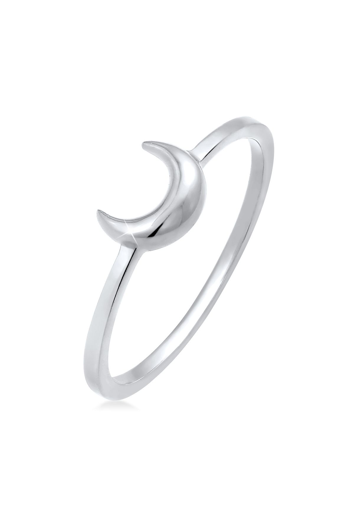 ELLI-Ring Damen Halbmond Astro Basic Trend aus 925 Sterling Silber 1