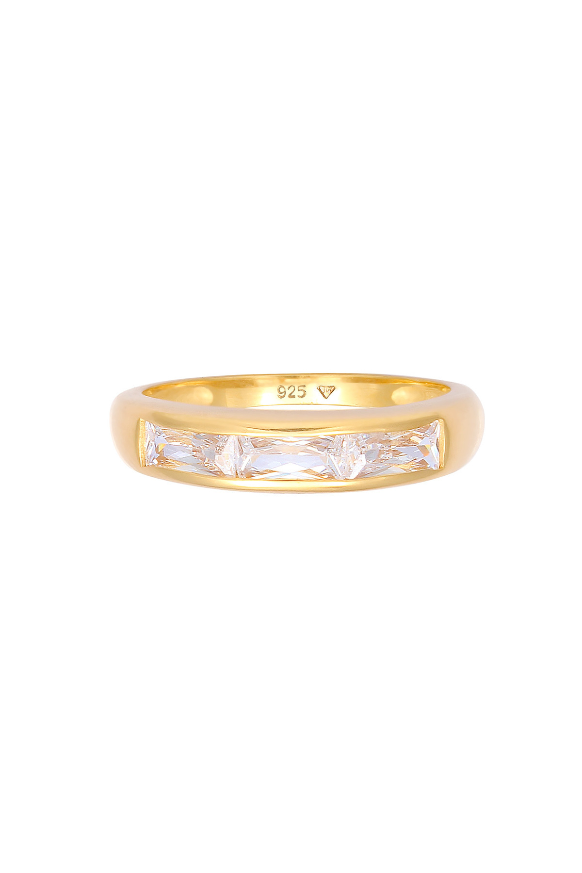 ELLI-Ring Frau Funkelndes Statement mit Zirkonia Kristallen in 925 Sterling Silber 2