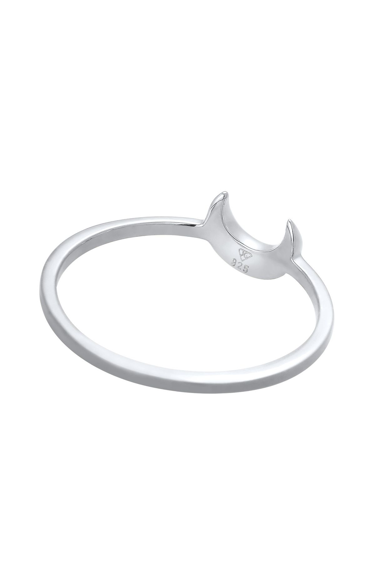 ELLI-Ring Damen Halbmond Astro Basic Trend aus 925 Sterling Silber 4