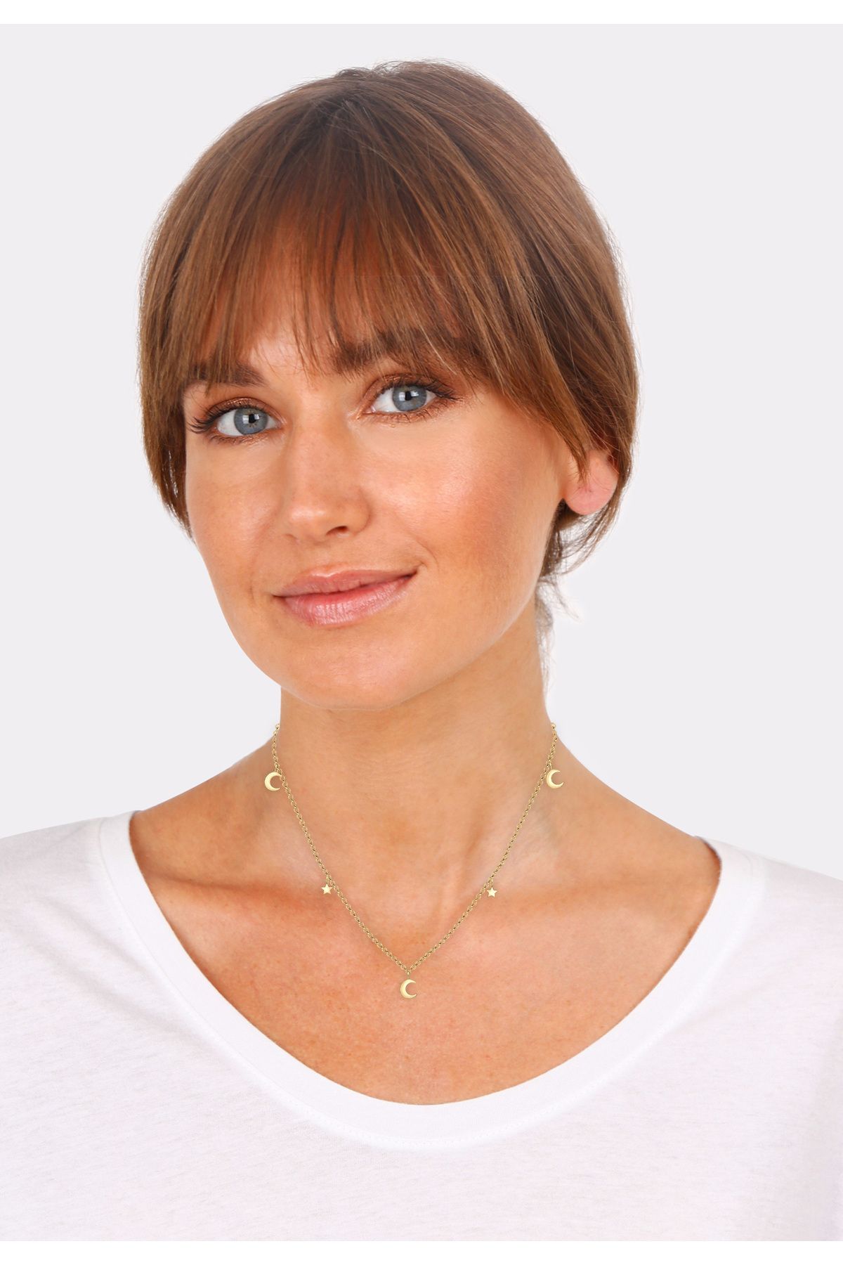 ELLI-Halskette Halbmond Stern Astro Trend 925 Sterling Silber 5