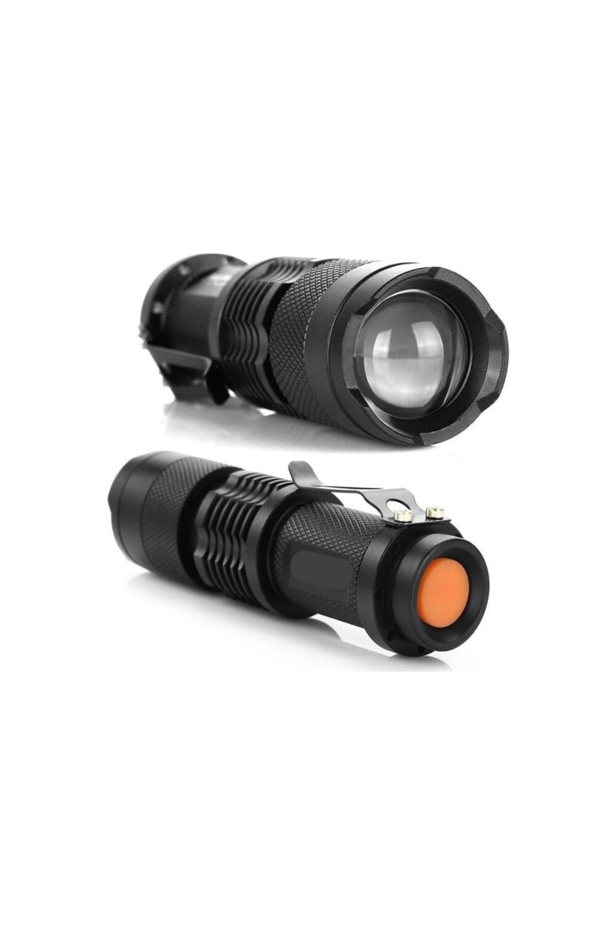 Narnuga Km-87 Polis Tipi Zoomlu Şarjlı Metal Dağ Kamp Cep Feneri Cree Led 2300 Lumens - MCT9152-1562