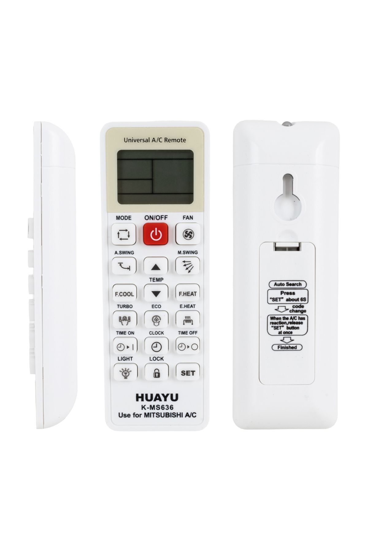 Robinanka HUAYU KK K-MS636 MITS.UBISHI UNIVERSAL AKILLI KLİMA KUMANDASI