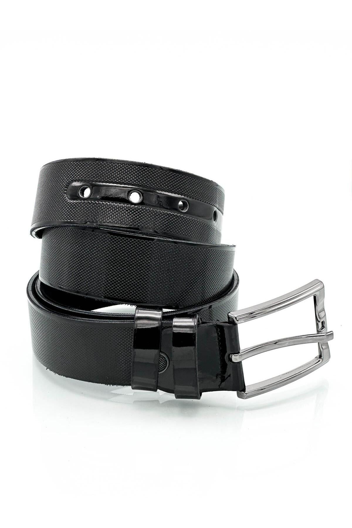 sermoda-Men's Fabric Belt 5 - 33 mm Quality Faux Leather 1