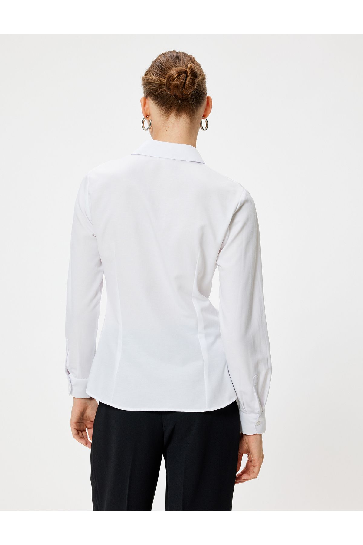 Koton-5Wak60014Uw Model White Women's Shirt 4