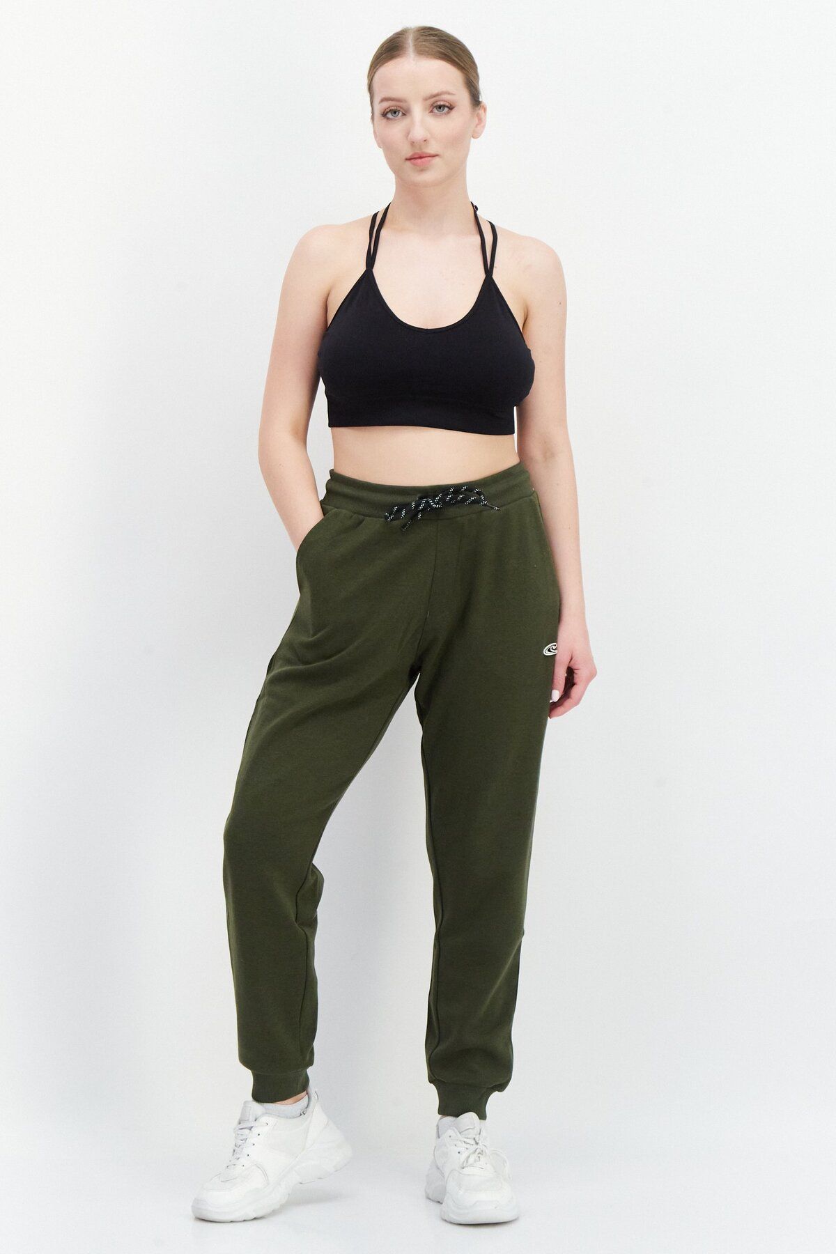 O'Neill-Women  Regular Fit Brand Logo Drawstring Sweatpants, Army Green 4