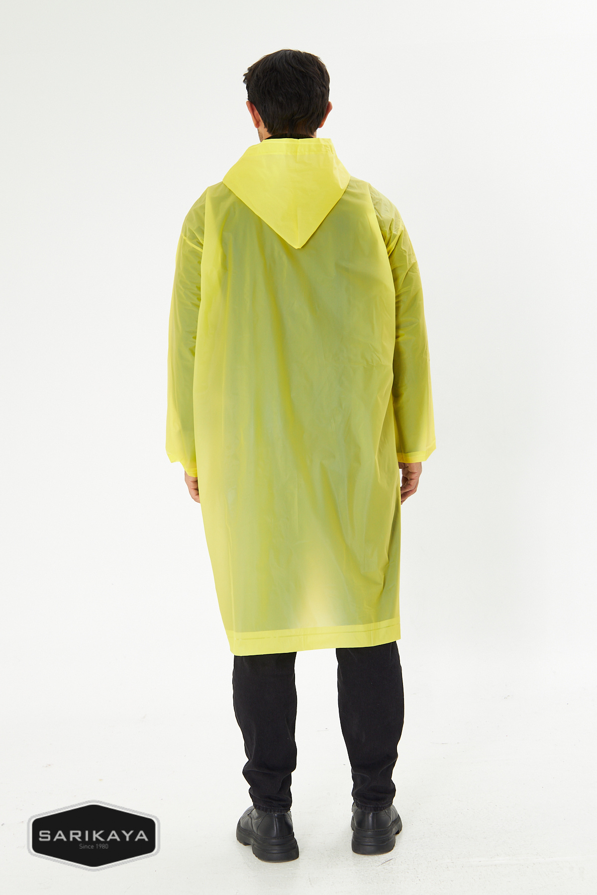 Sarıkaya-Women's Men's Raincoat Hooded Snap Water Windproof 6
