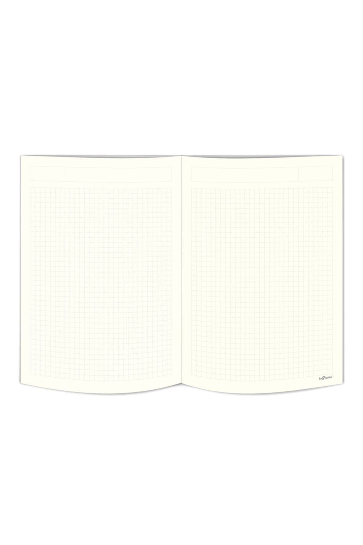 Le Color-Navy Blue Minimal Notebook Checked - 17X24Cm 3