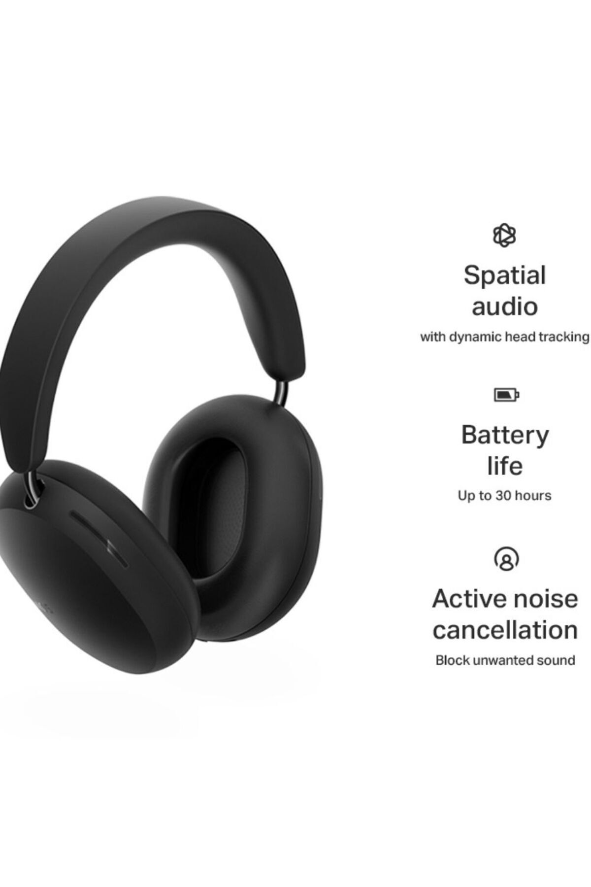 Sonos-Ace Premium Noise Cancelling Headphones | Spatial Audio & Head Tracking | ANC & Aware Mode | 6