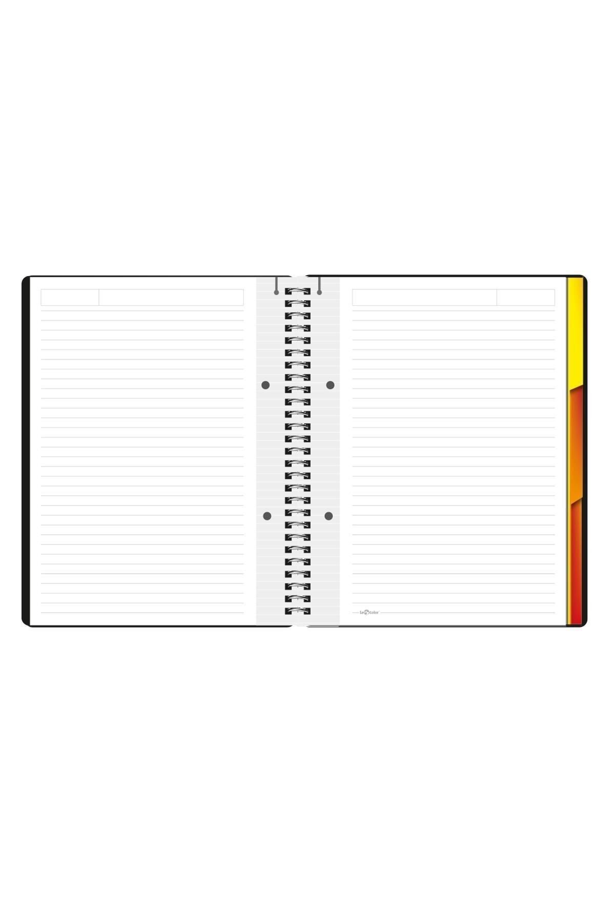 Le Color-دفتر ملاحظات Elegance مقاس A5 مخطط 160 صفحة حلزوني 4