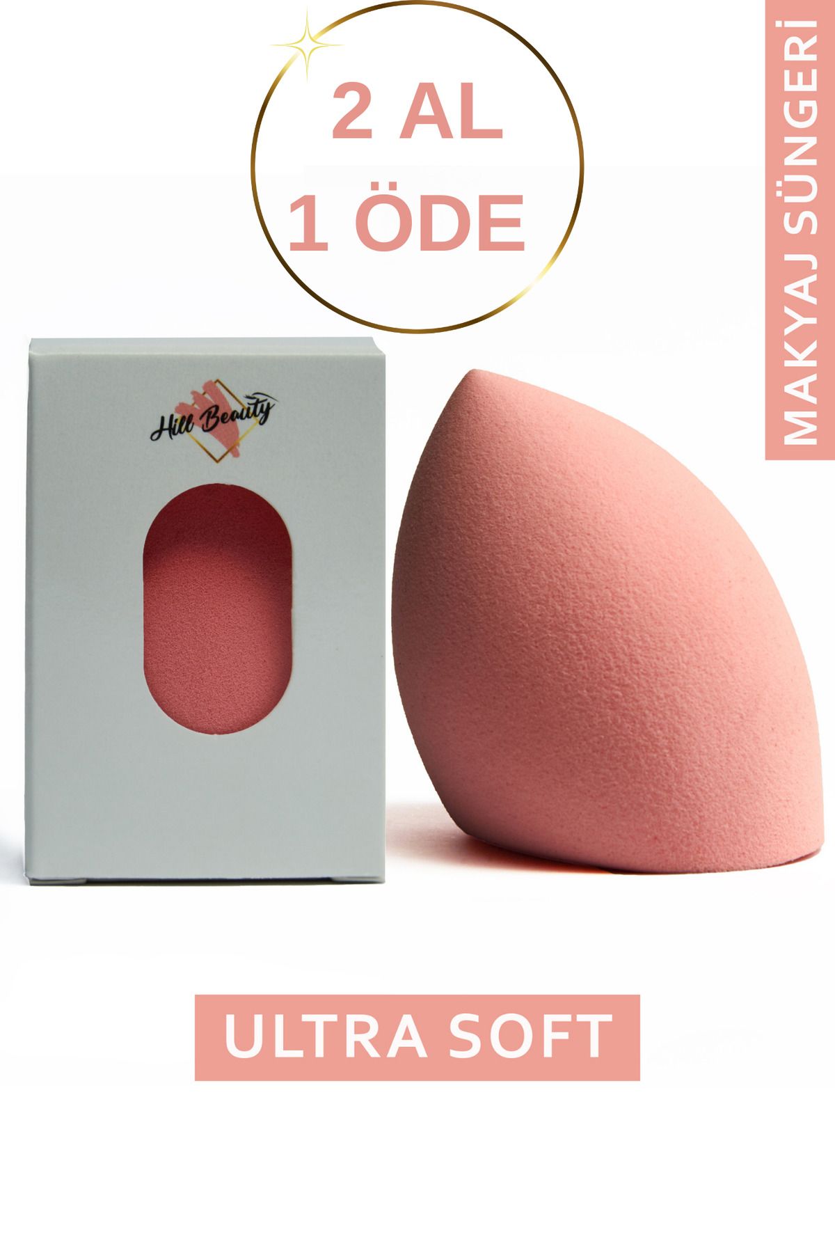 Hill Beauty Turkey Ultra Soft Makyaj Süngeri Pembe