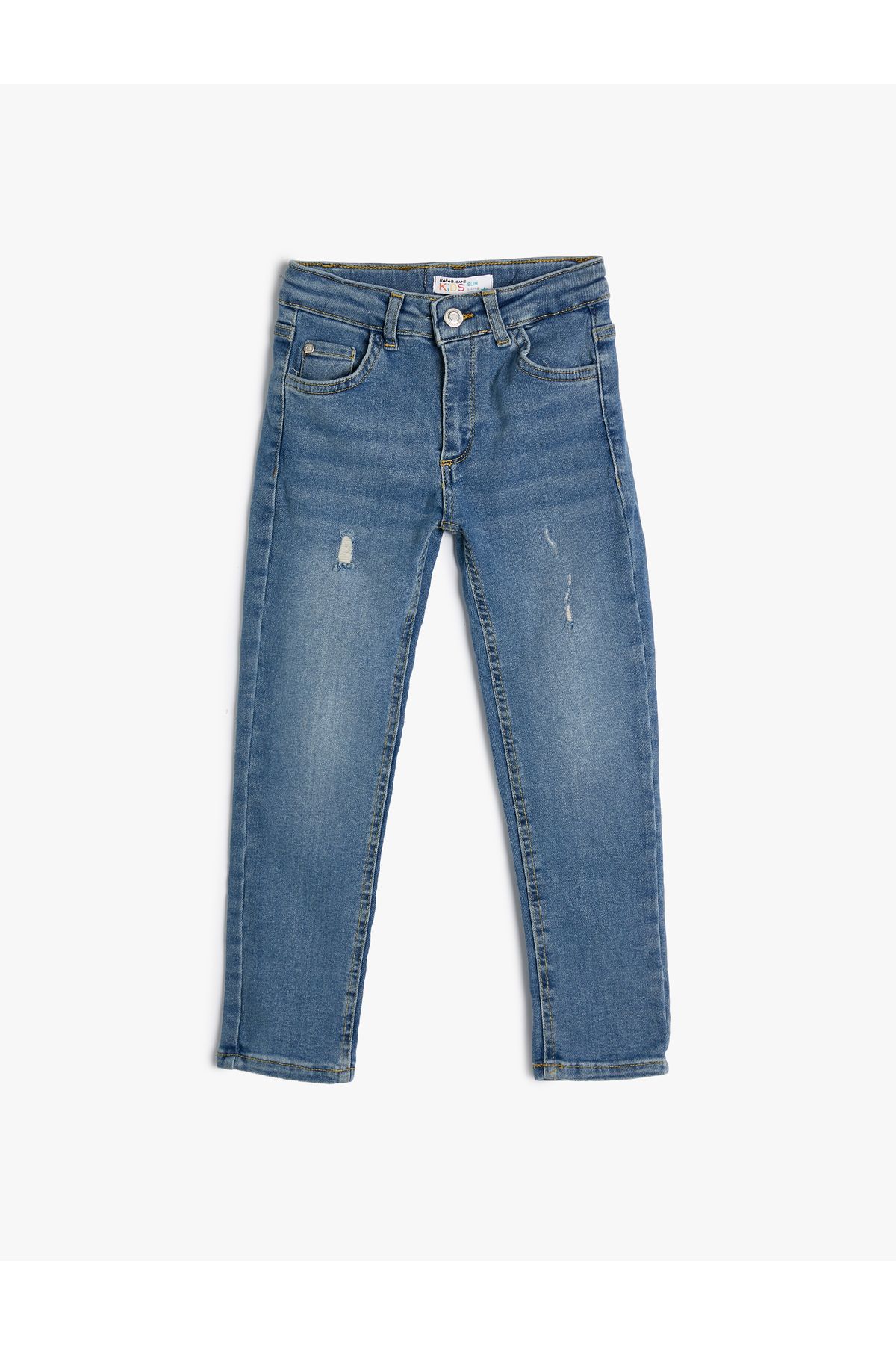 Kot Pantolon Pamuklu Cepli - Slim Jean