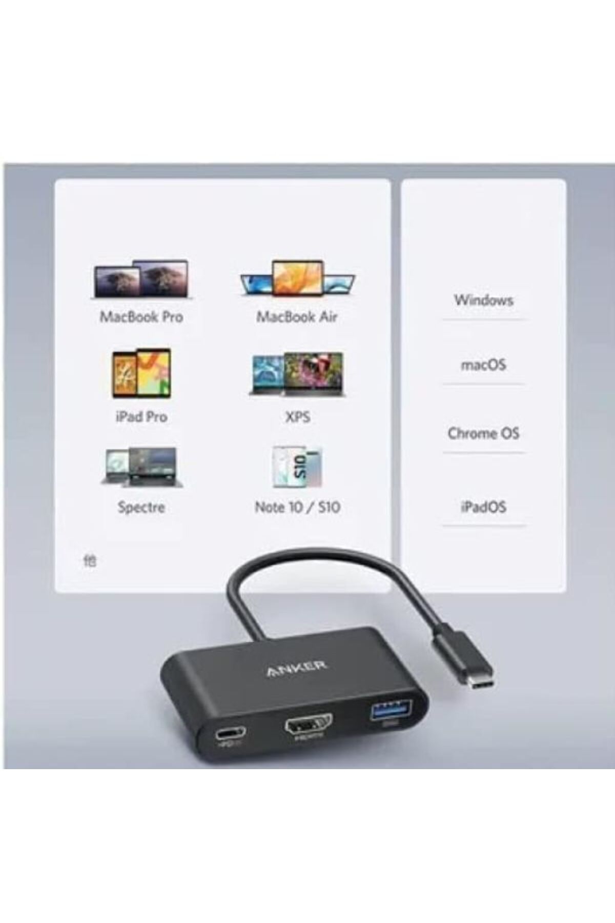 Anker-موزع طاقة 3 في 1 USB-C PD | A8339HA1 3