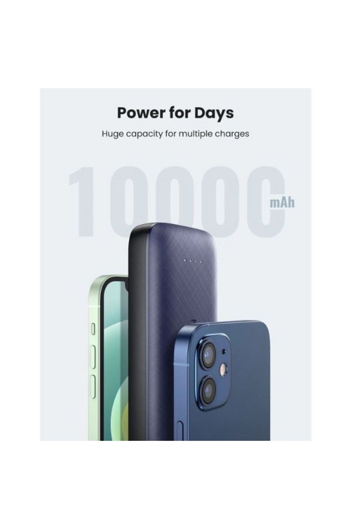 Ugreen-10000mAh PD Super Mini Power Bank|20W PD + QC 3.0 Quick Charging| Ultra-Compact and Portable 4