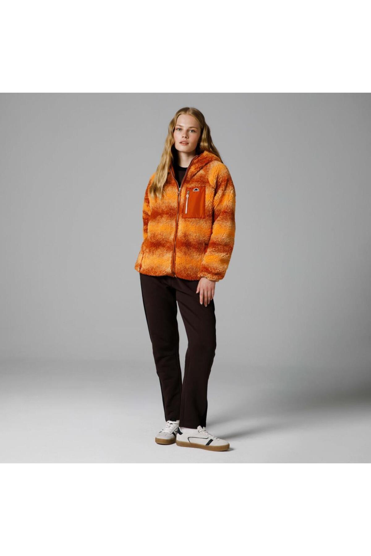 Ellesse Fermuarlı Kapüşonlu Kadın Mont EF162-ORD görsel 6