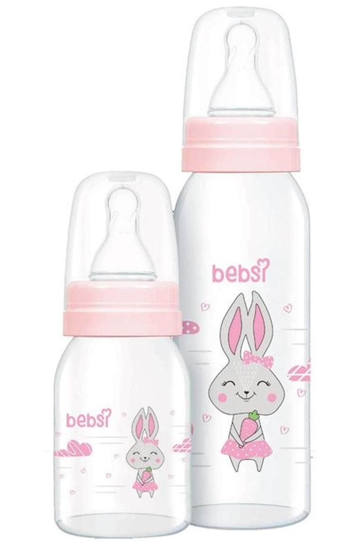 Wee Baby Bebsi Cam Biberon Seti Pembe 250 ml +125 ml