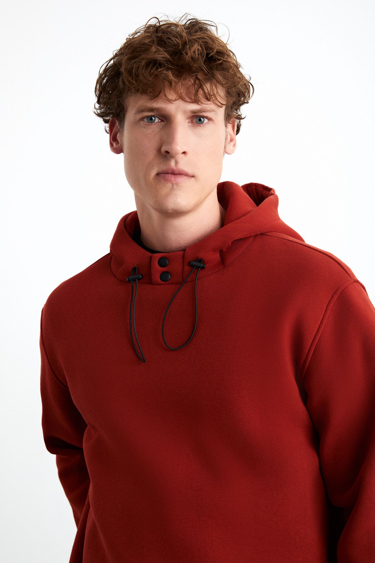 GRIMELANGE-MYLES Herren-Sweatshirt mit 3 Fäden in Ziegelfarbe 4
