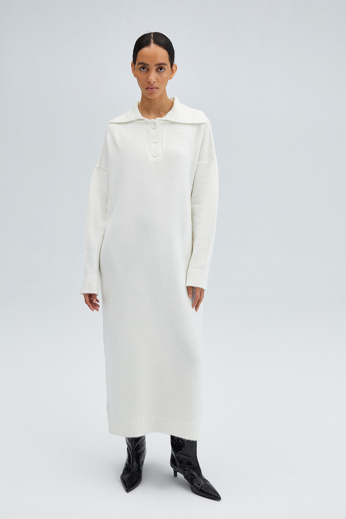 Touché Privé-Polo Neck Knitwear Dress 2