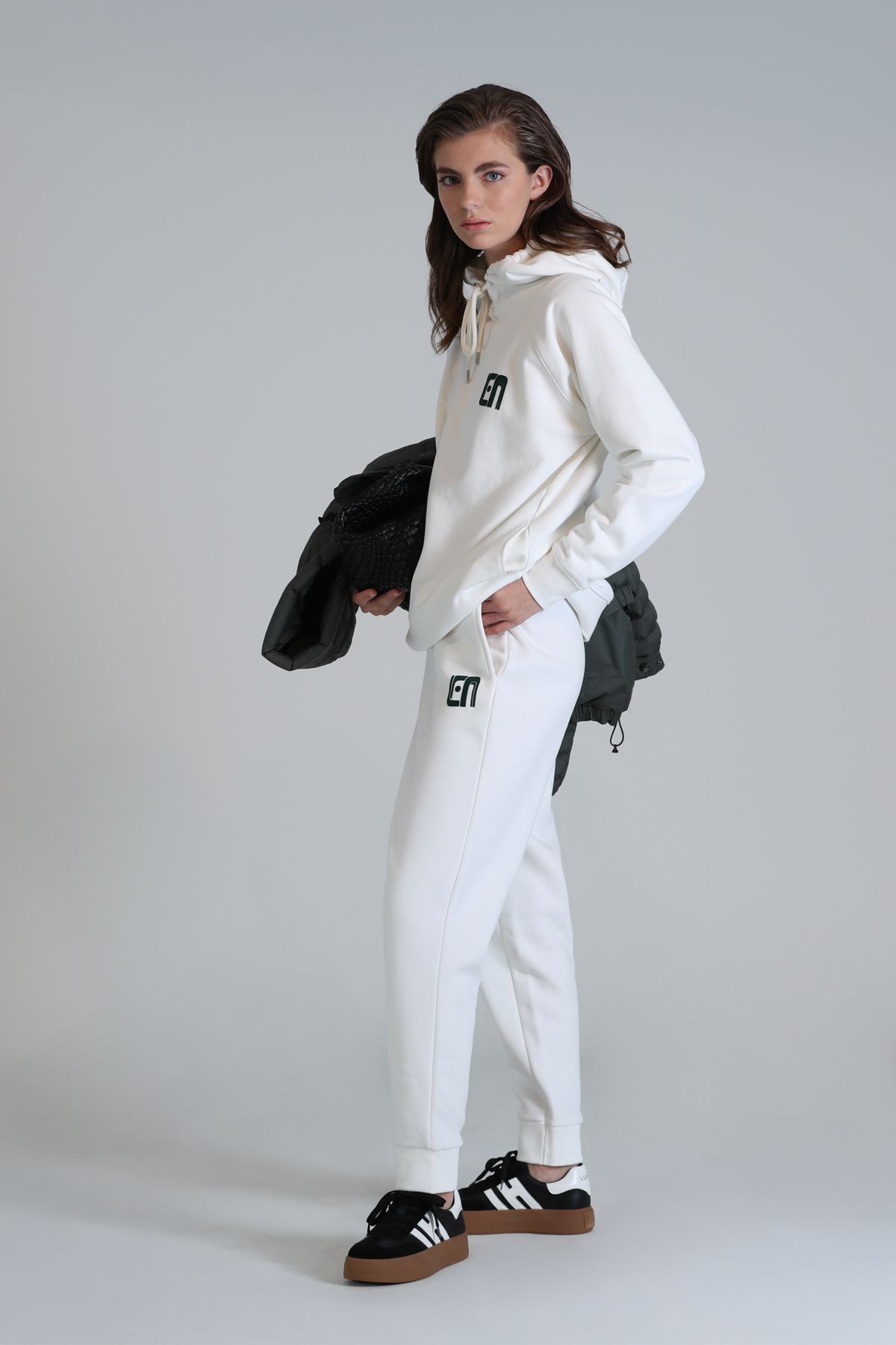 Lufian-Trening de damă Nice Knitted Off-White 5