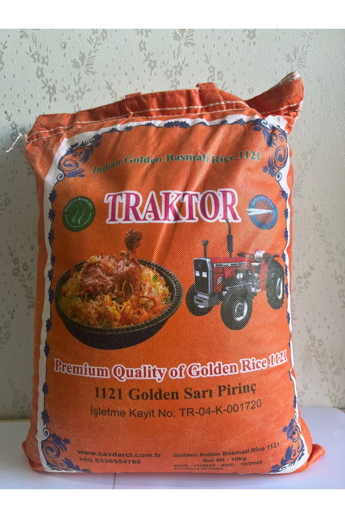 çavdarcı TRAKTÖR 1121 Golden sarı basmati hint pirinci