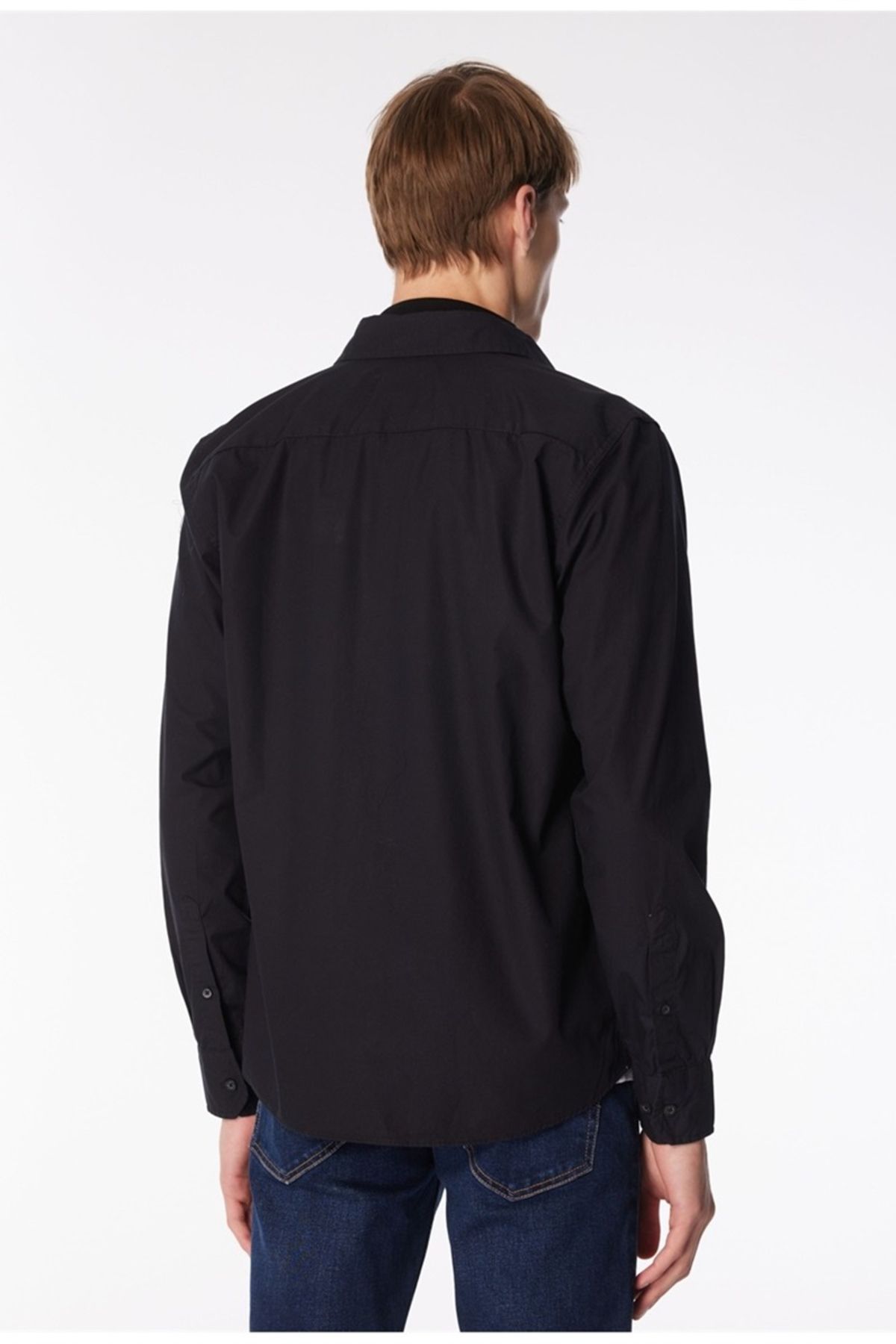 Lee-Black Regular Fit 100% Cotton Shirt 6