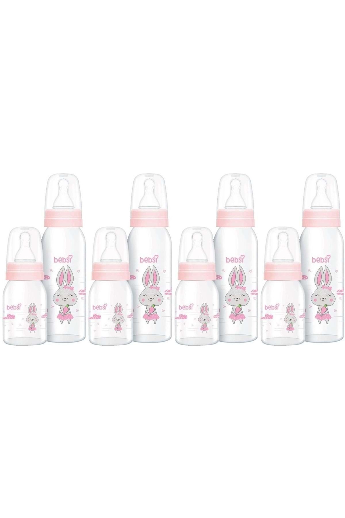 Bebsi Cam Biberon Seti Pembe (250ML+125ML) (4 Lü Set)