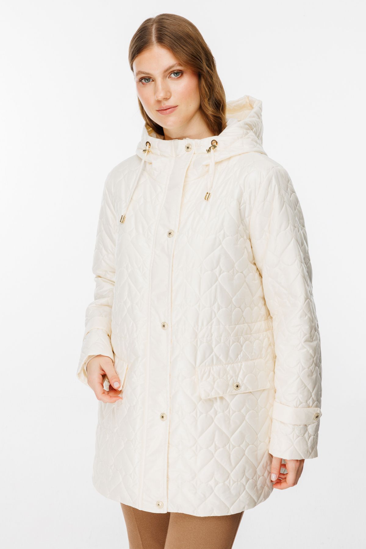 Ekol-Quilted Coat with Cover Pockets 2