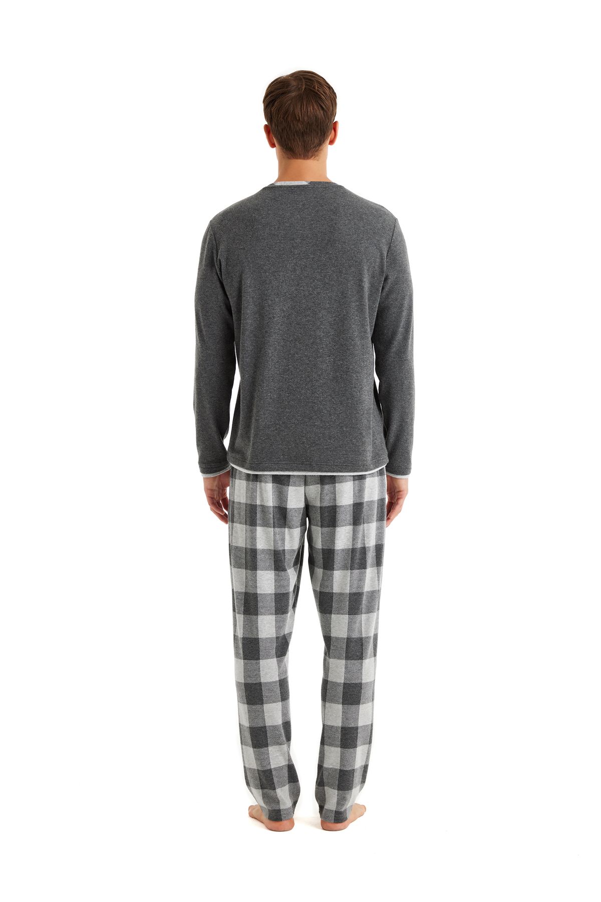 Blackspade-Men's Gray Pajama Set - 40602 2