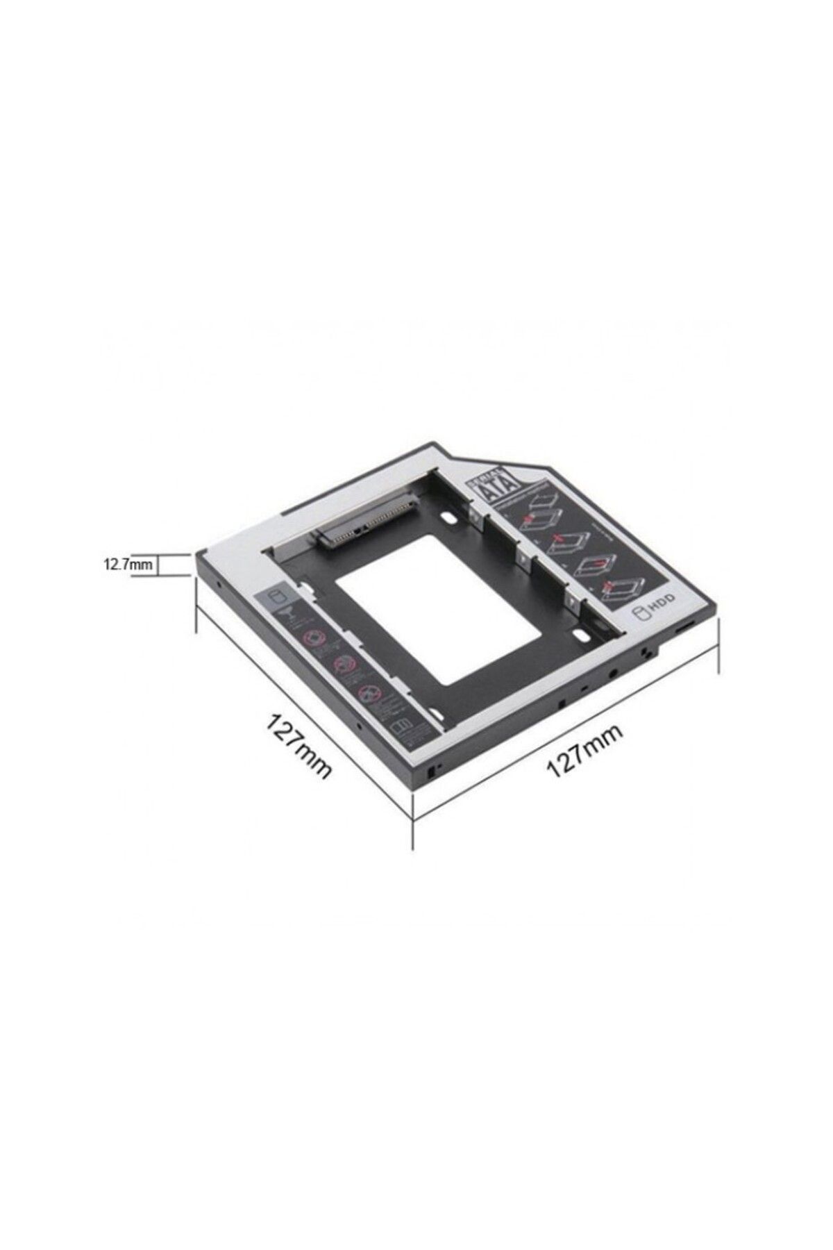 Genel Markalar 12.7 Mm Hdd Caddy Laptop Dvd To Ssd Kutu Sata