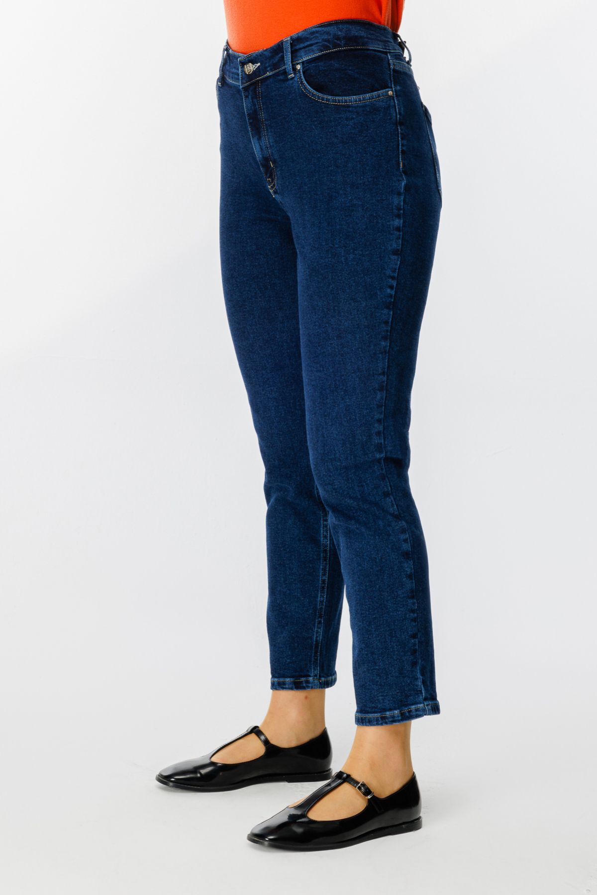 Ekol-Five Pocket Plus Size Jeans 4