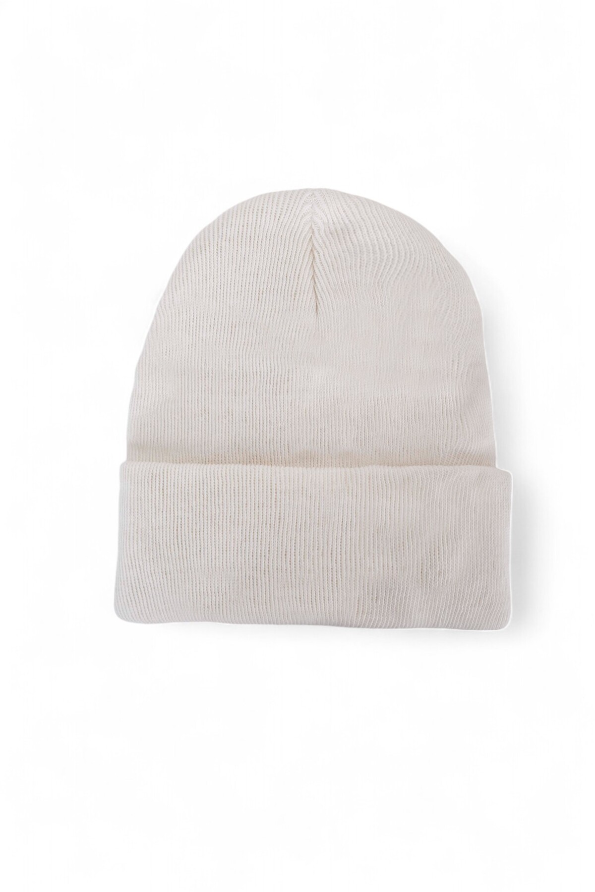 Eke Tekstil Unisex Katlamalı Siyah,beyaz,turuncu 3'lü Bere Seti görsel 2