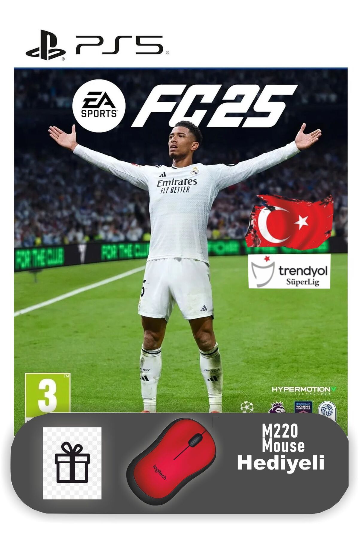 EA Sports Fc 25 Türkçe Menü Türkiye Ligi Ps5 Oyun Filigranlı (M220 MOUSE HEDİYELİ)