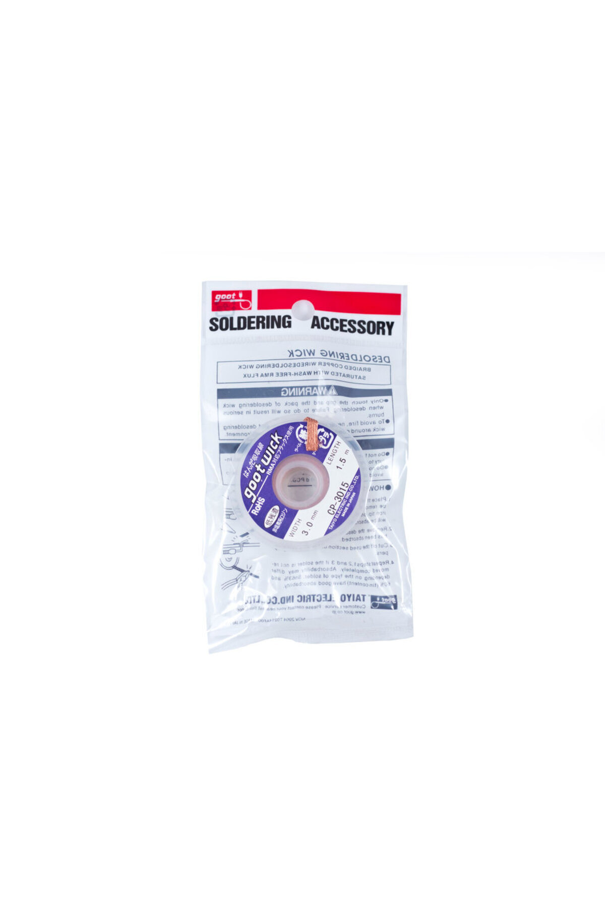 Goot Wick 3015 3.0 Mm Lehim Çekme Teli